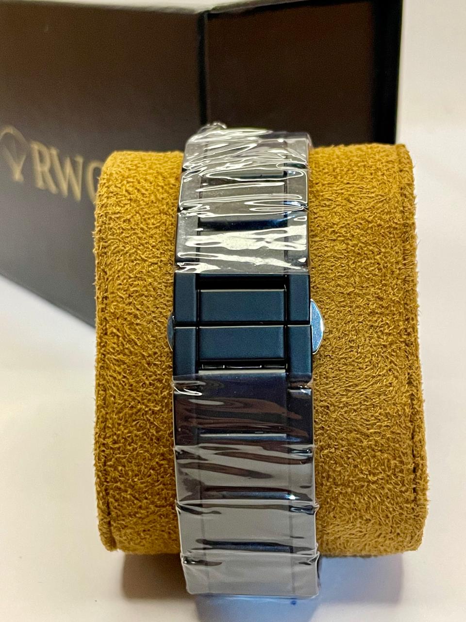 luxury men black chain watch