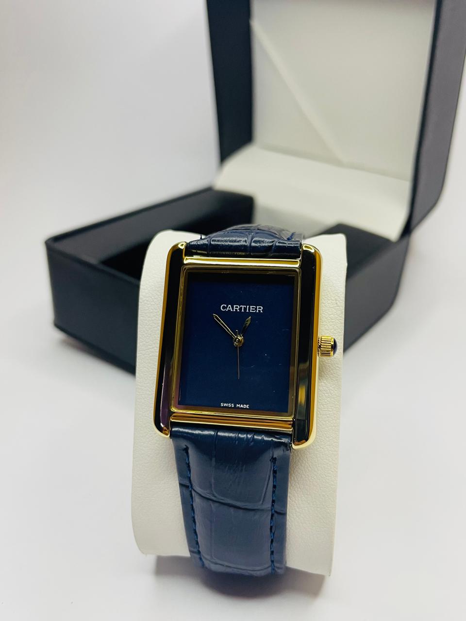 Vintage Tank Luxury Elegant Brown Dial Square Watch