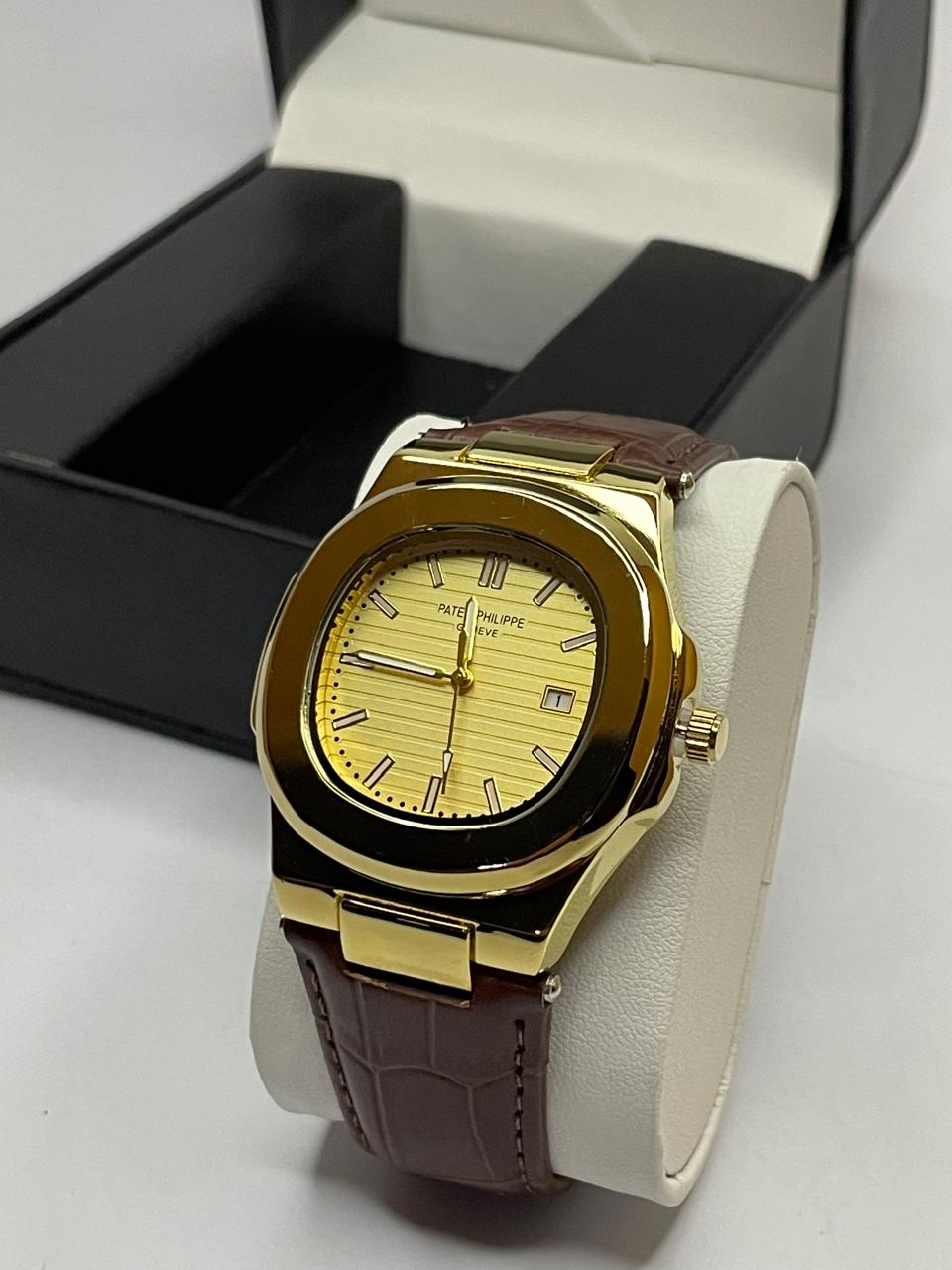 PP Master Lock Leather Strap Watch (Model: PP-ML01)