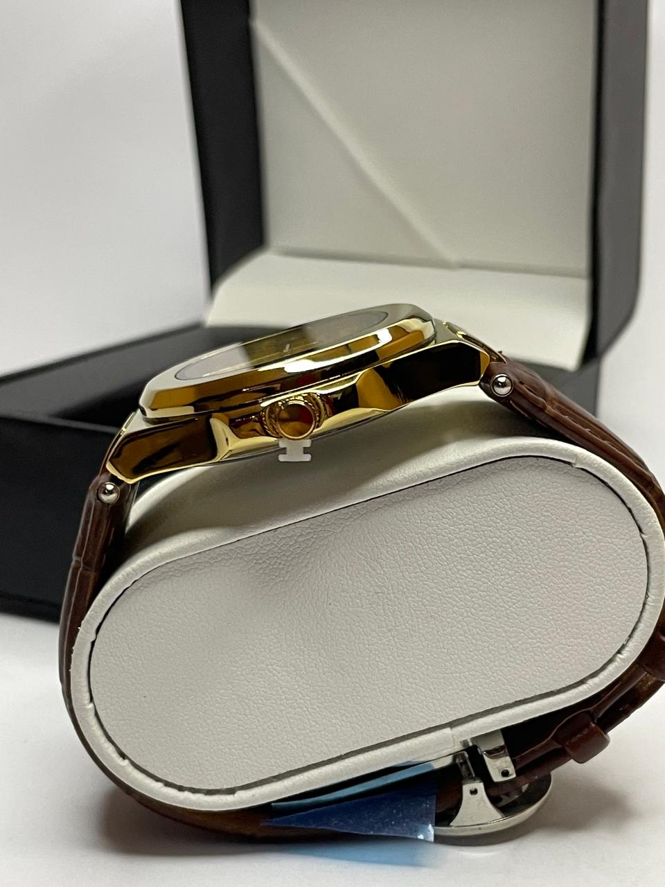 PP Master Lock Leather Strap Watch (Model: PP-ML01)