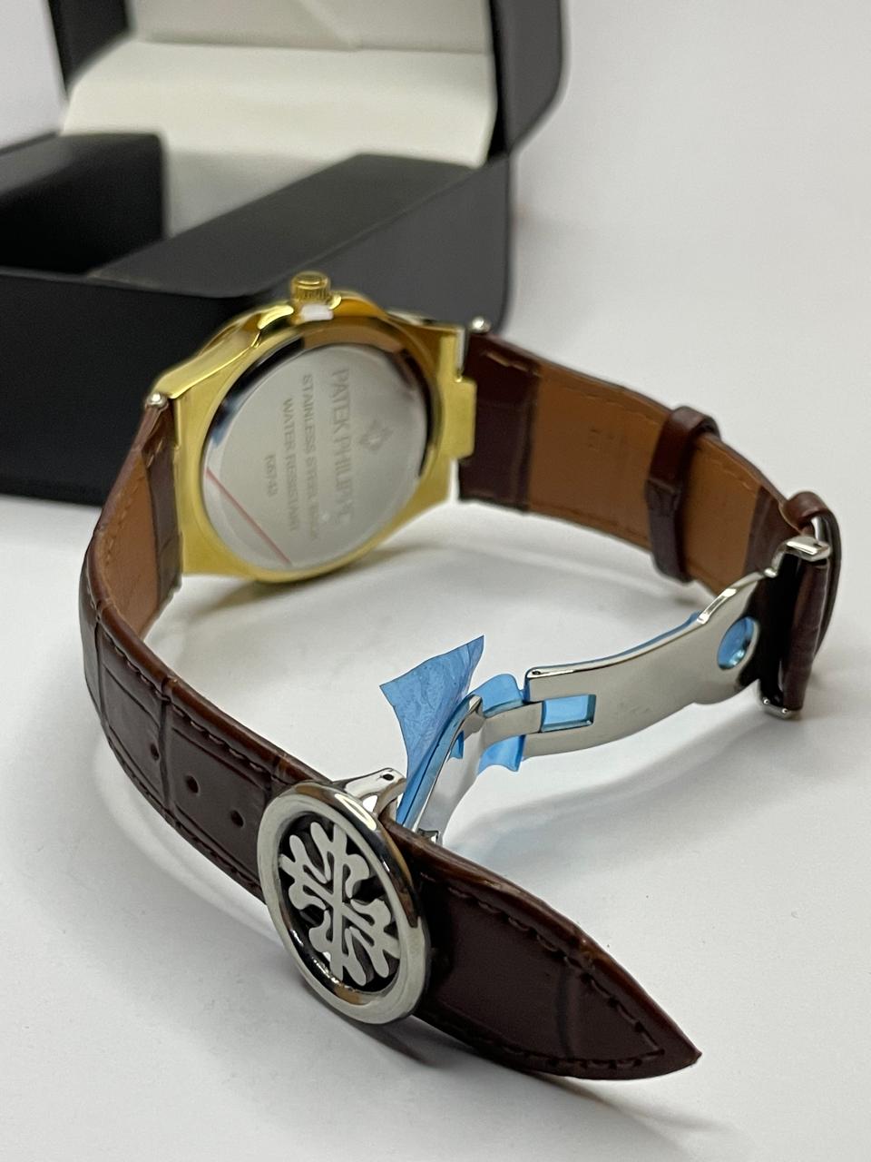 PP Master Lock Leather Strap Watch (Model: PP-ML01)