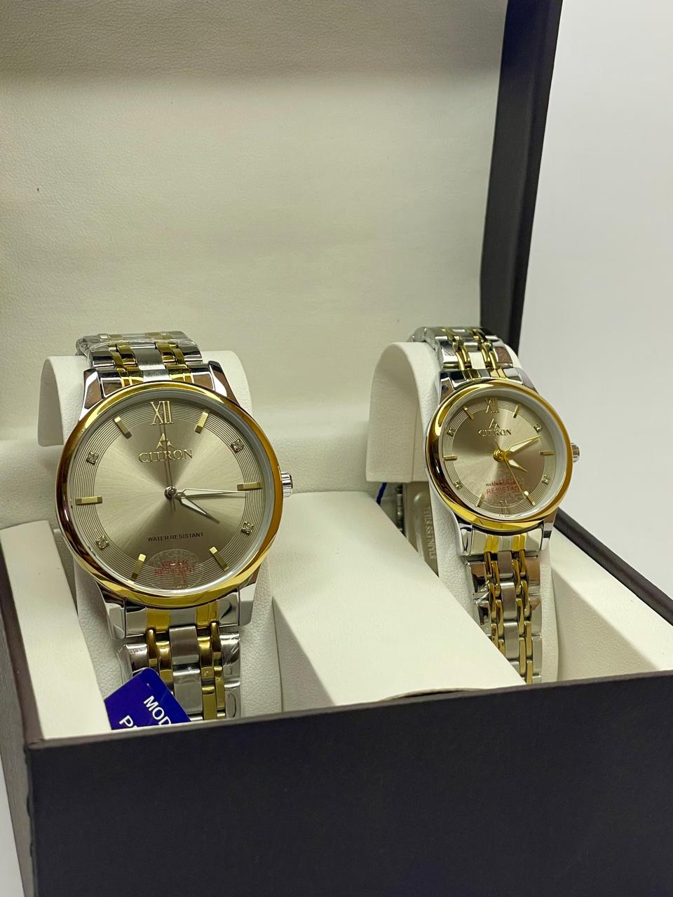citron couple set watch