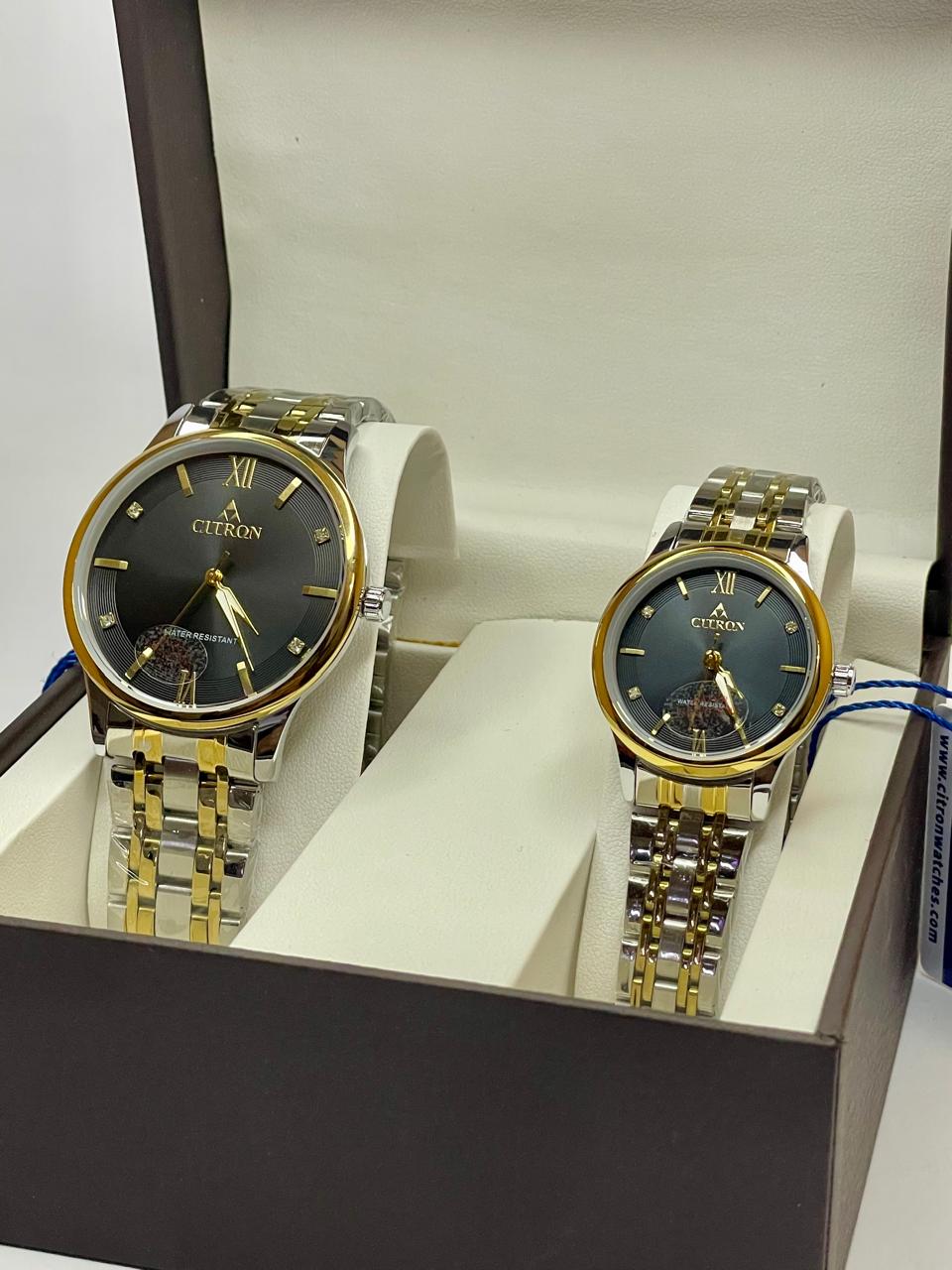 citron couple set watch