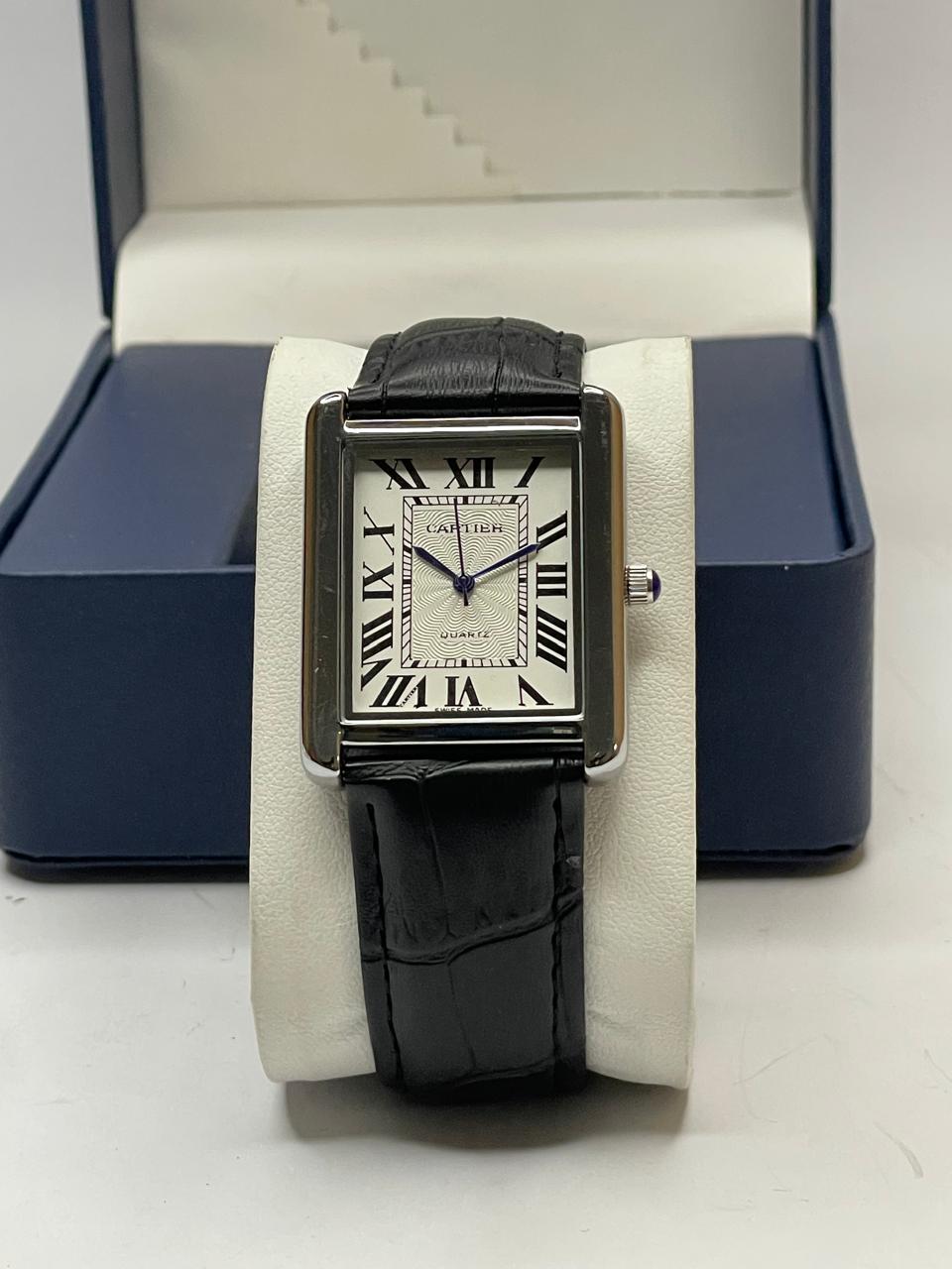 Cartier Tank Old Money Watch | Leather Strap | RWC Pakistan