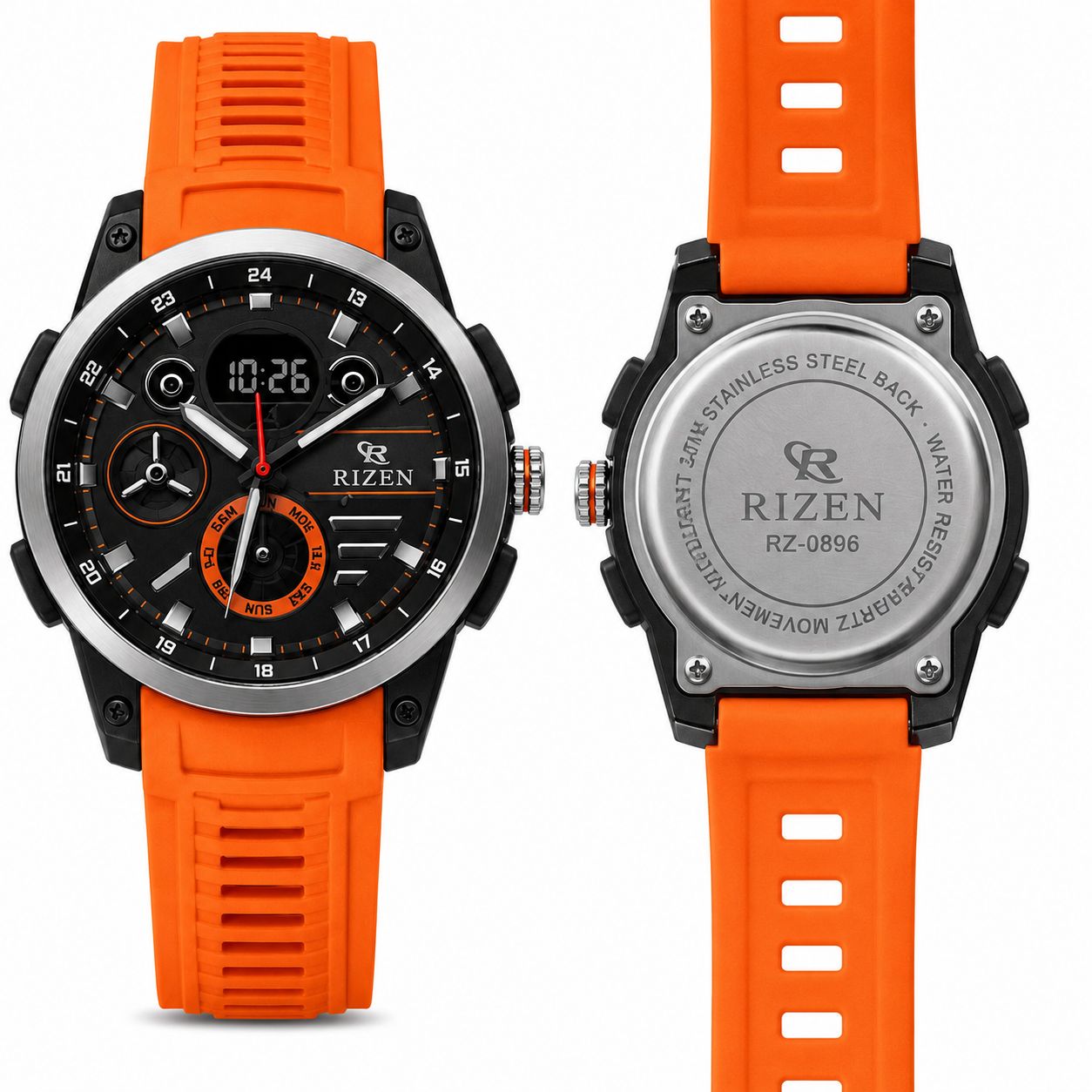 Rizen-rz-0895-sports-watch-dual-time| RWC online|pakistan