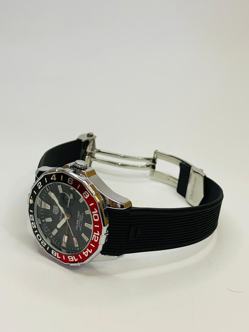 TAG Heuer Calibre 7 GMT Men's Watch | Silicon Strap Master Lock | RWC Pakistan