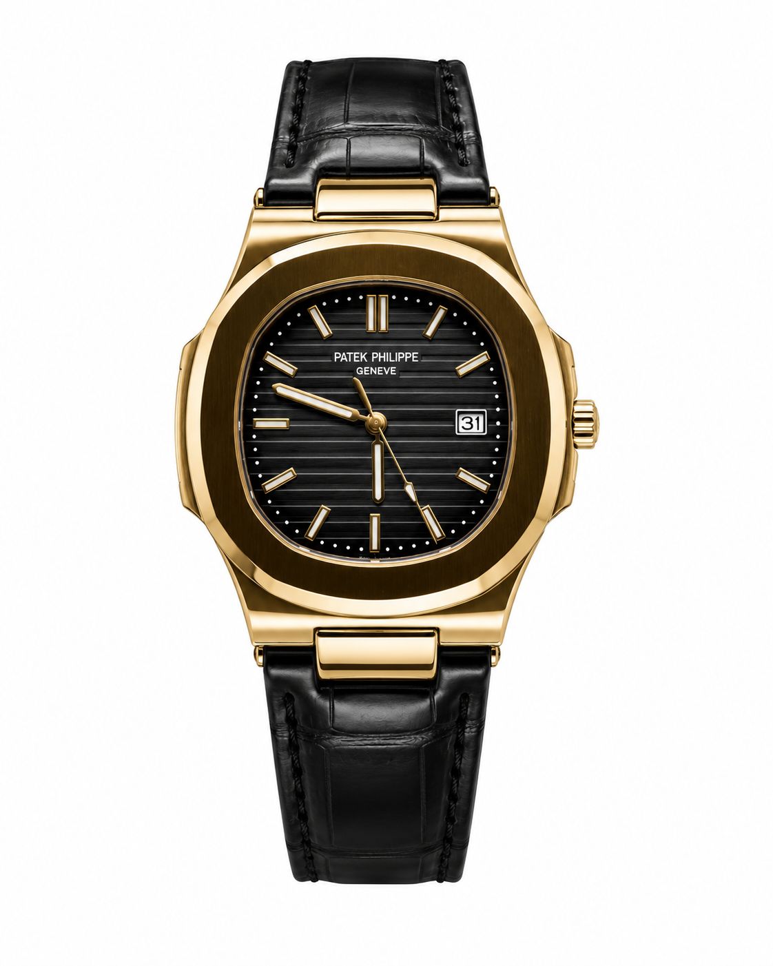 PP Master Lock Leather Strap Watch (Model: PP-ML01)