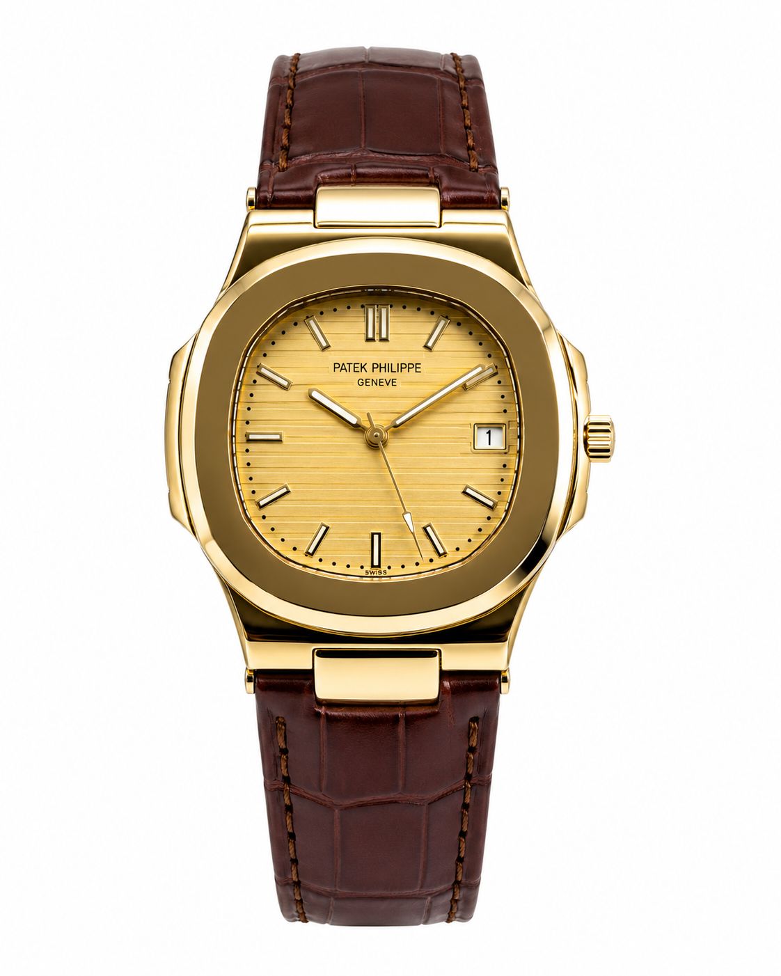 PP Master Lock Leather Strap Watch (Model: PP-ML01)