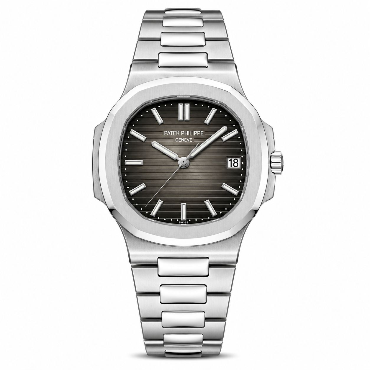 Patek Philippe Men's Chain Watch | Premium Silver Stainless Steel Luxury Timepiece | RWC Pakistan