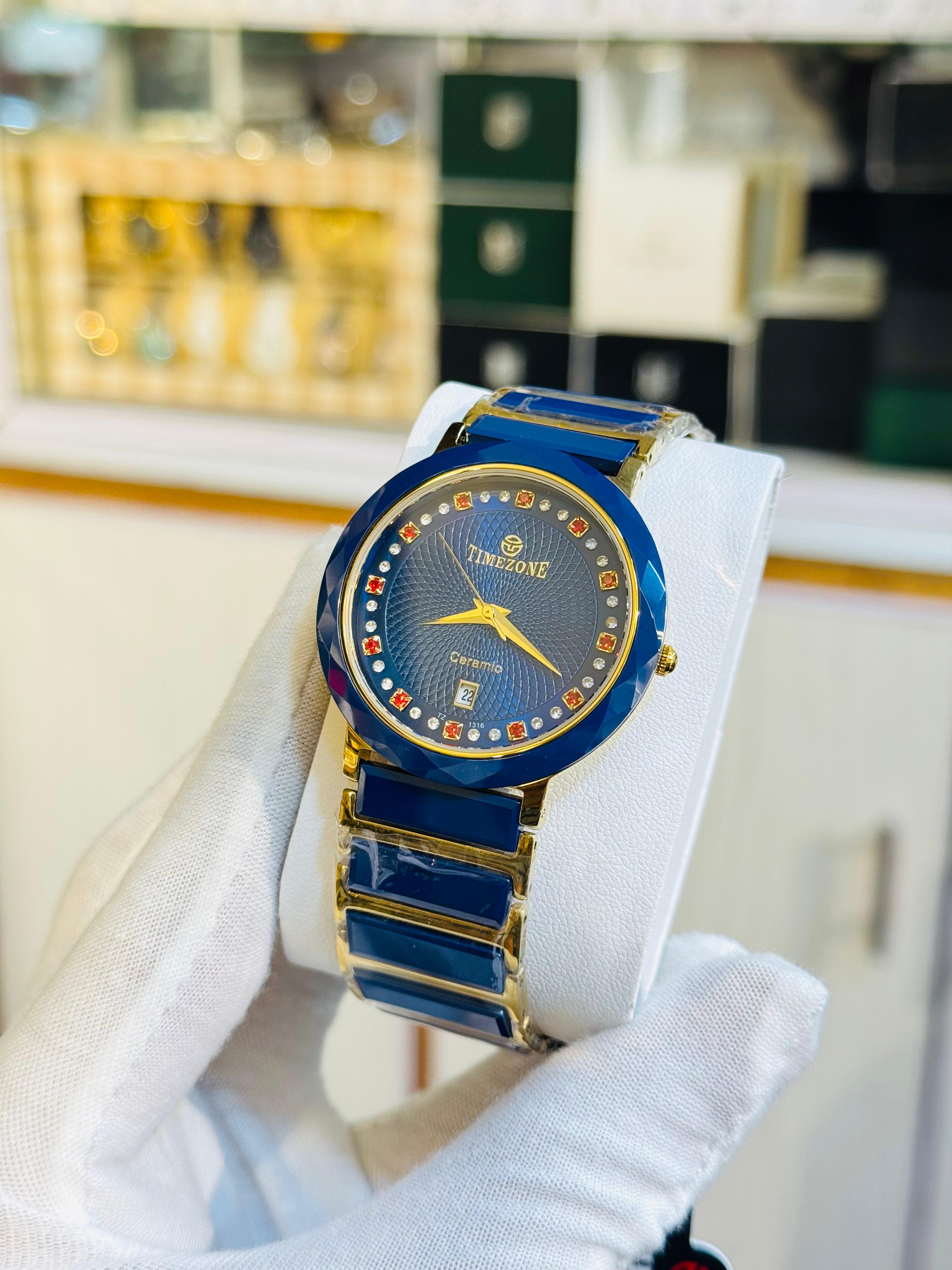 Rovaldo Original Ceramic Chain Watch For Men | RWC | Pakistan
